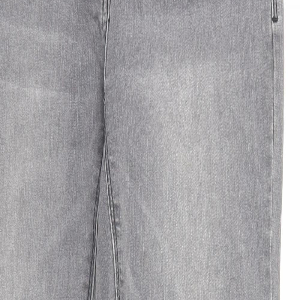 Womens UK Size 8 Up Fashion Regular Fit Straight Grey Jeans