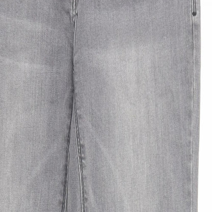 Womens UK Size 8 Up Fashion Regular Fit Straight Grey Jeans