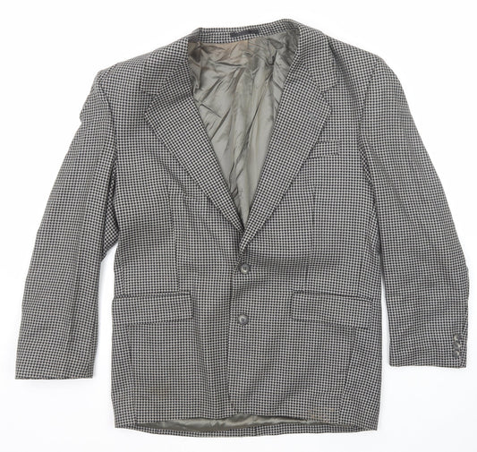 Mens UK Size 40 Ciro Citterio Regular Black Suit Jacket
