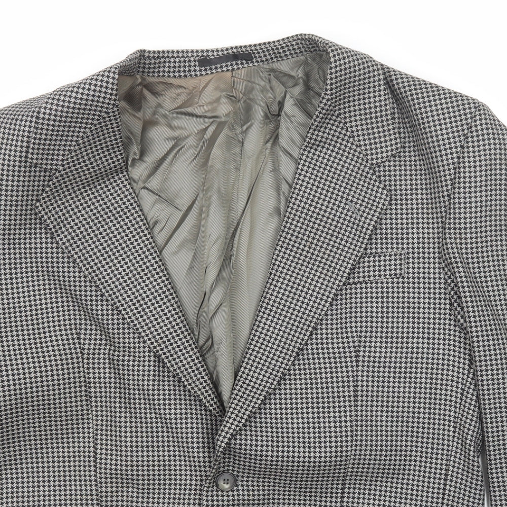 Mens UK Size 40 Ciro Citterio Regular Black Suit Jacket