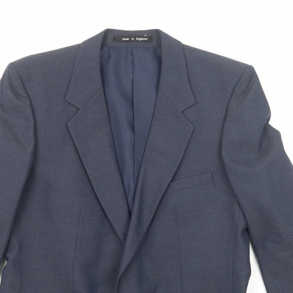 Mens UK Size 40 Topman Regular Blue Suit Jacket