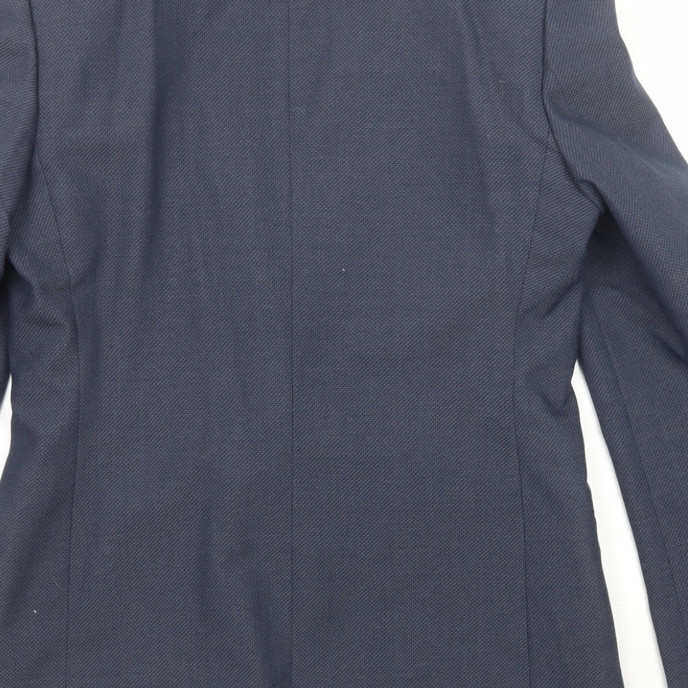 Mens UK Size 40 Topman Regular Blue Suit Jacket