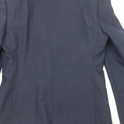 Mens UK Size 40 Topman Regular Blue Suit Jacket