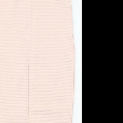 Missguided Womens Pink Polyester Straight & Pencil Skirt Size S Zip - Waist 22 Inches