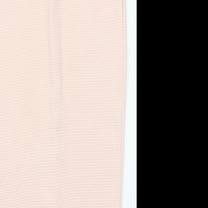 Missguided Womens Pink Polyester Straight & Pencil Skirt Size S Zip - Waist 22 Inches