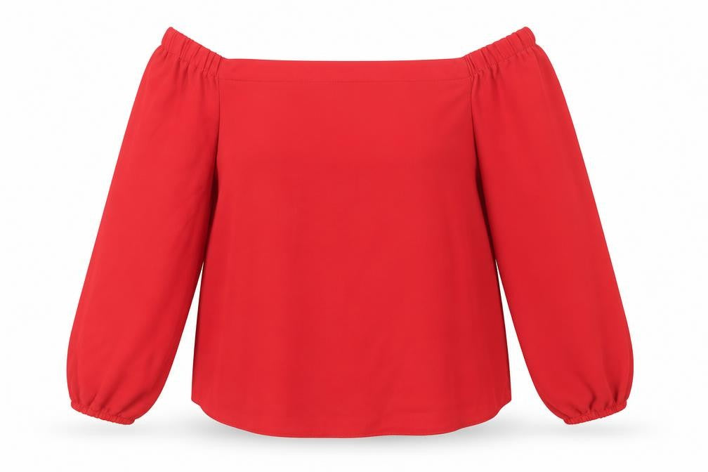 Womens UK Size 12 Select Red Basic Blouse