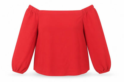 Womens UK Size 12 Select Red Basic Blouse