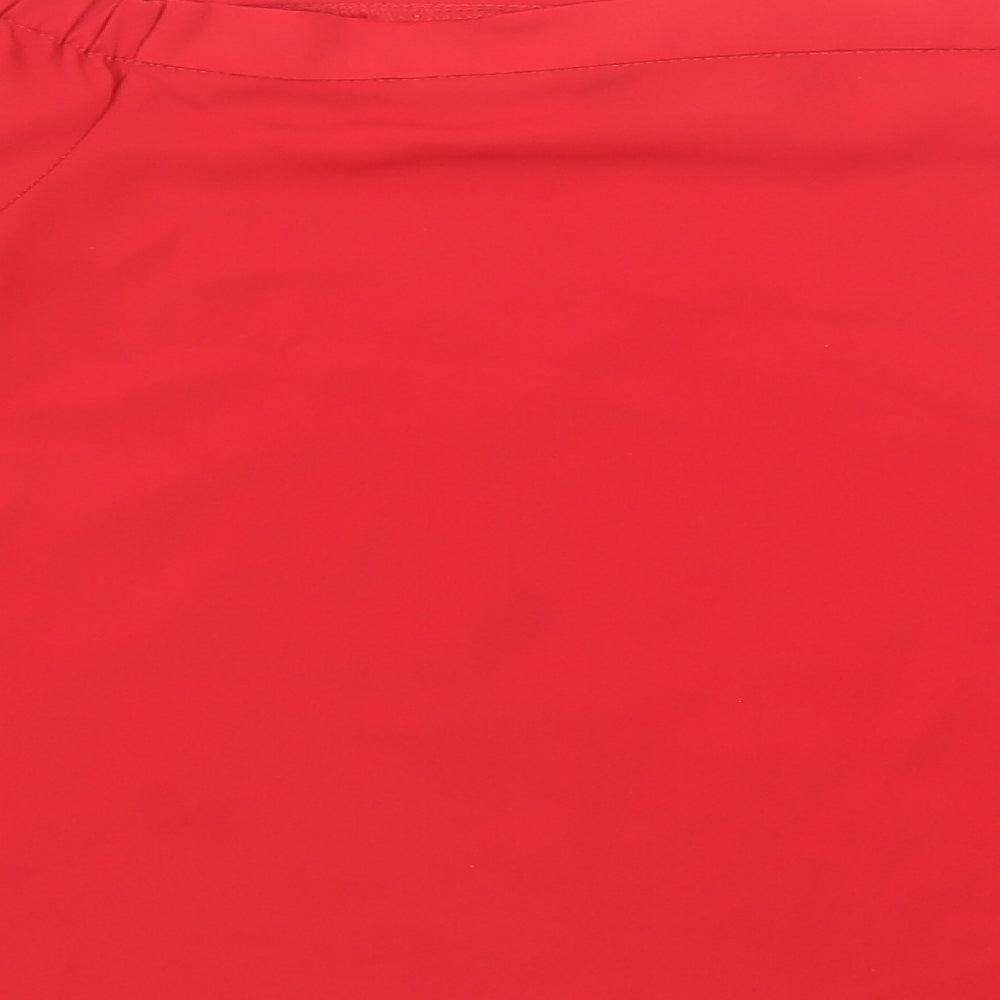 Womens UK Size 12 Select Red Basic Blouse