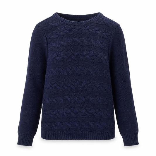 Forever 21 Womens Blue Round Neck Cotton Pullover Jumper Size M
