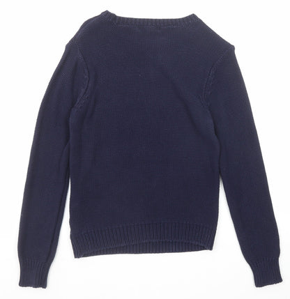 Womens UK Size M FOREVER 21 Blue Pullover Jumper