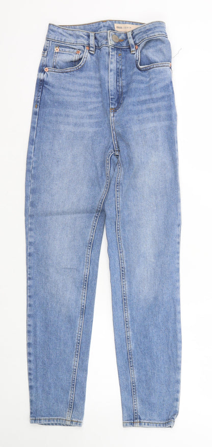 ASOS Womens Blue Cotton Skinny Jeans Size 25 in L32 in Regular Zip