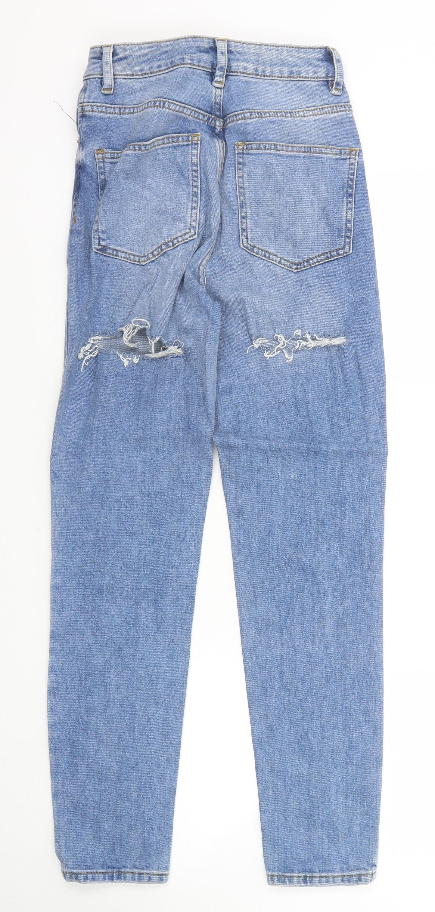 ASOS Womens Blue Cotton Skinny Jeans Size 25 in L32 in Regular Zip