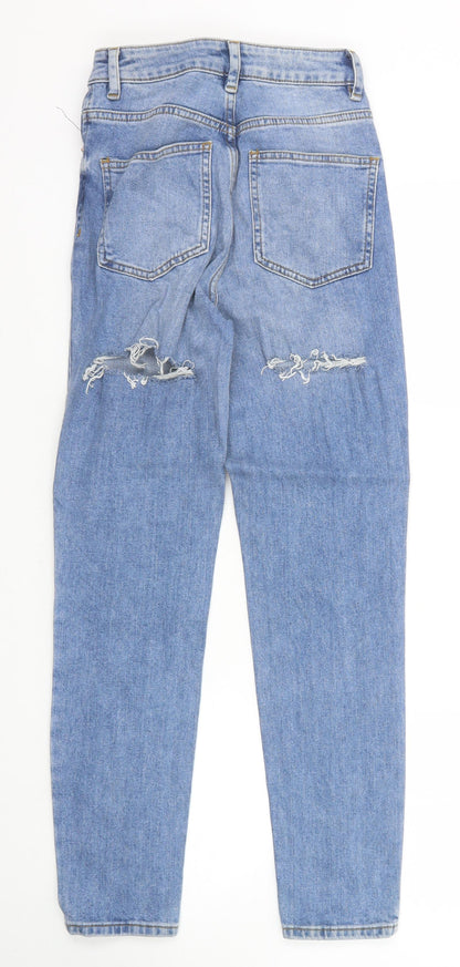 ASOS Womens Blue Cotton Skinny Jeans Size 25 in L32 in Regular Zip