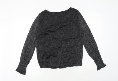 Womens UK Size 8 Wallis Grey Basic Blouse