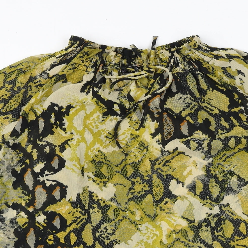 Womens UK Size 8 Marks and Spencer Yellow Basic Blouse