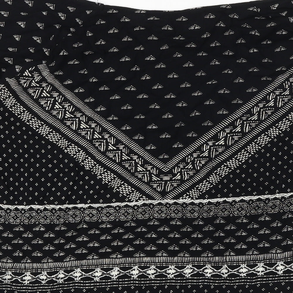 Womens UK Size 10 New Look Black Basic Blouse