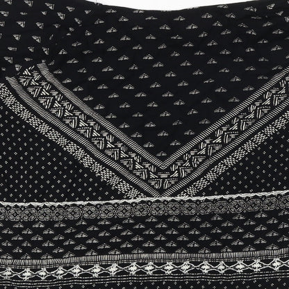 Womens UK Size 10 New Look Black Basic Blouse