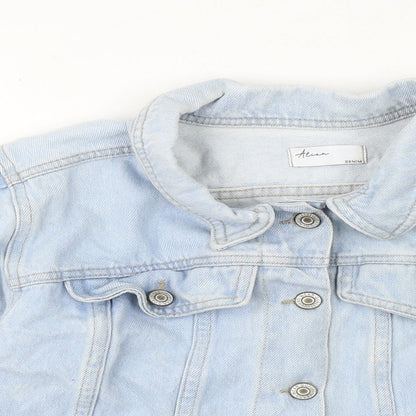 Alien Denim Womens Black Jacket Size M Button