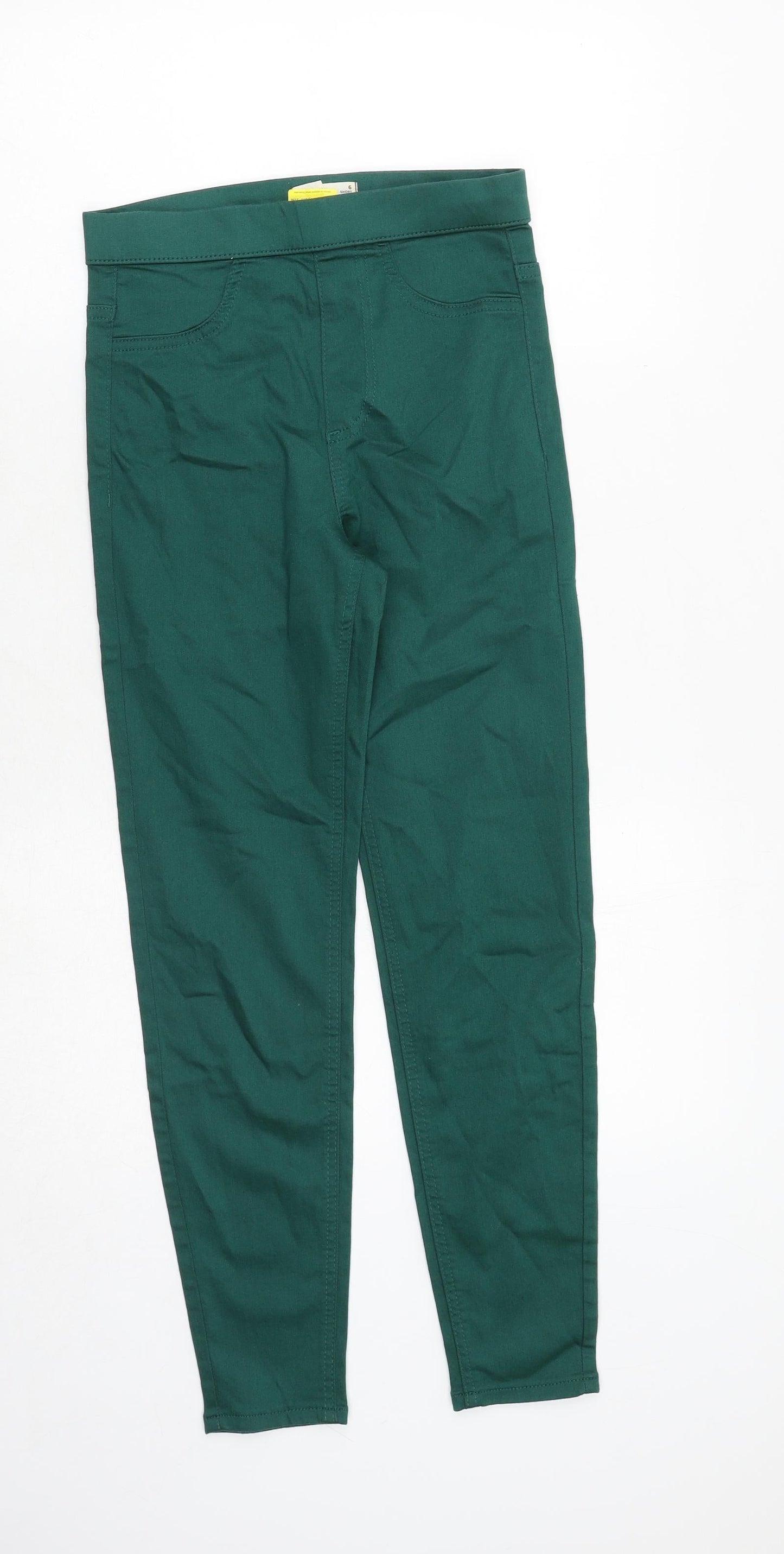 Womens UK Size 6 Marks and Spencer Regular Fit Jegging Green Jeans