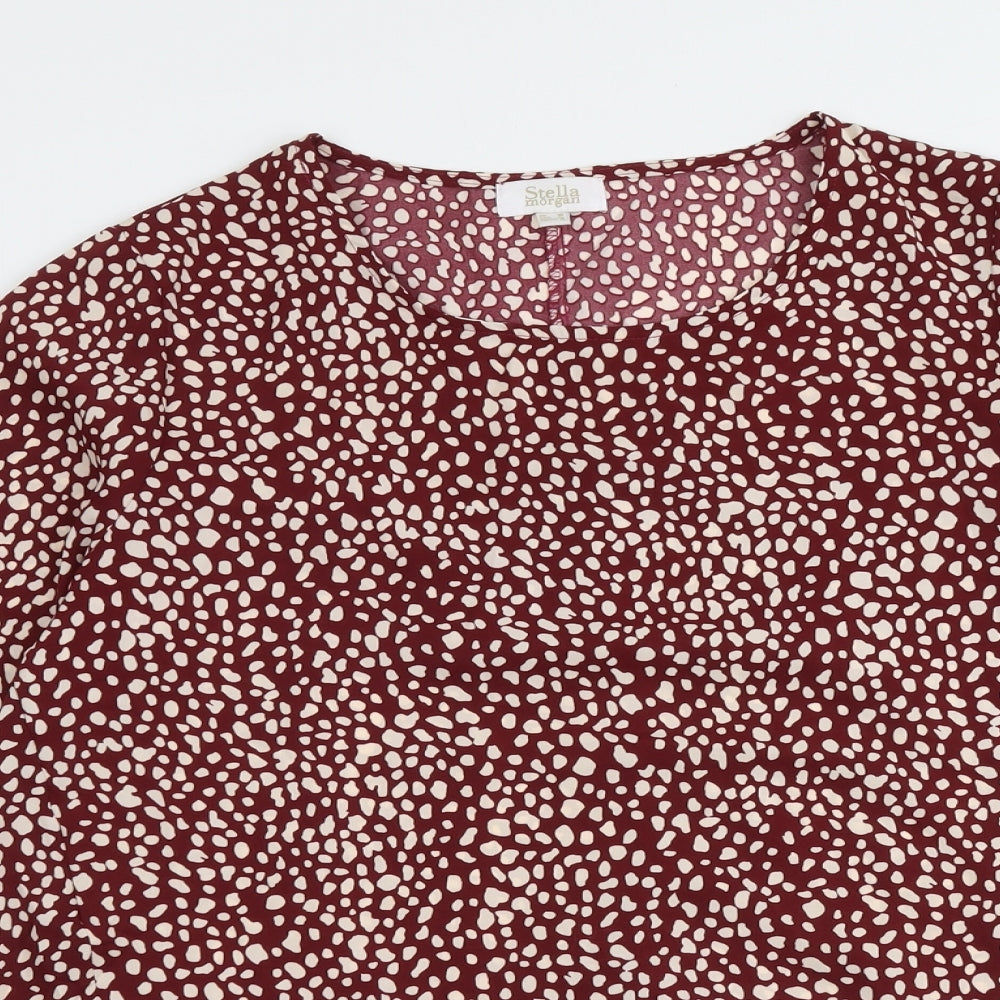 Womens UK Size 10 Stella Morgan Purple Basic Blouse