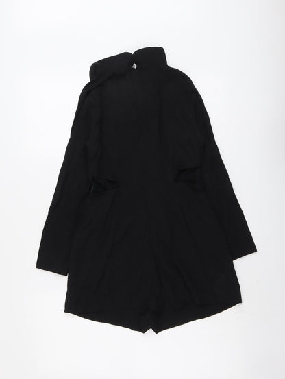 Cooperative Womens Black Viscose Playsuit One-Piece Size XS Zip