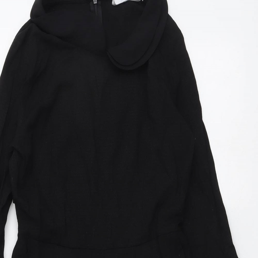 Cooperative Womens Black Viscose Playsuit One-Piece Size XS Zip