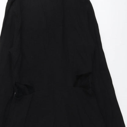 Cooperative Womens Black Viscose Playsuit One-Piece Size XS Zip