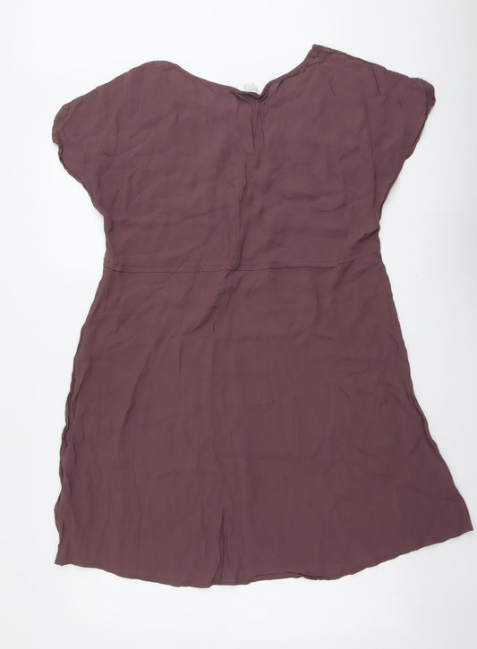 Monsoon Womens Pink Viscose A-Line Size 14 Round Neck Pullover