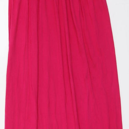 Ocean Club Womens Pink Modal Fit & Flare Size S Off the Shoulder Pullover