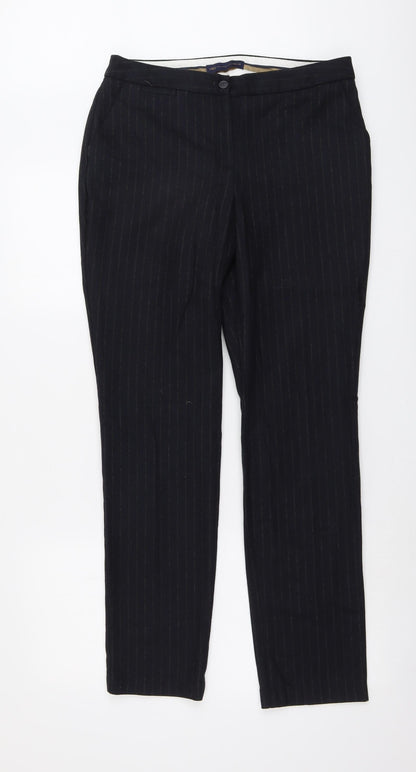 Womens UK Size 12 Marks and Spencer Regular Fit  Blue Trousers