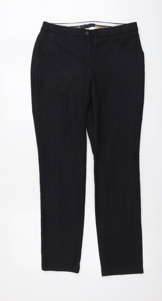 Womens UK Size 12 Marks and Spencer Regular Fit  Blue Trousers