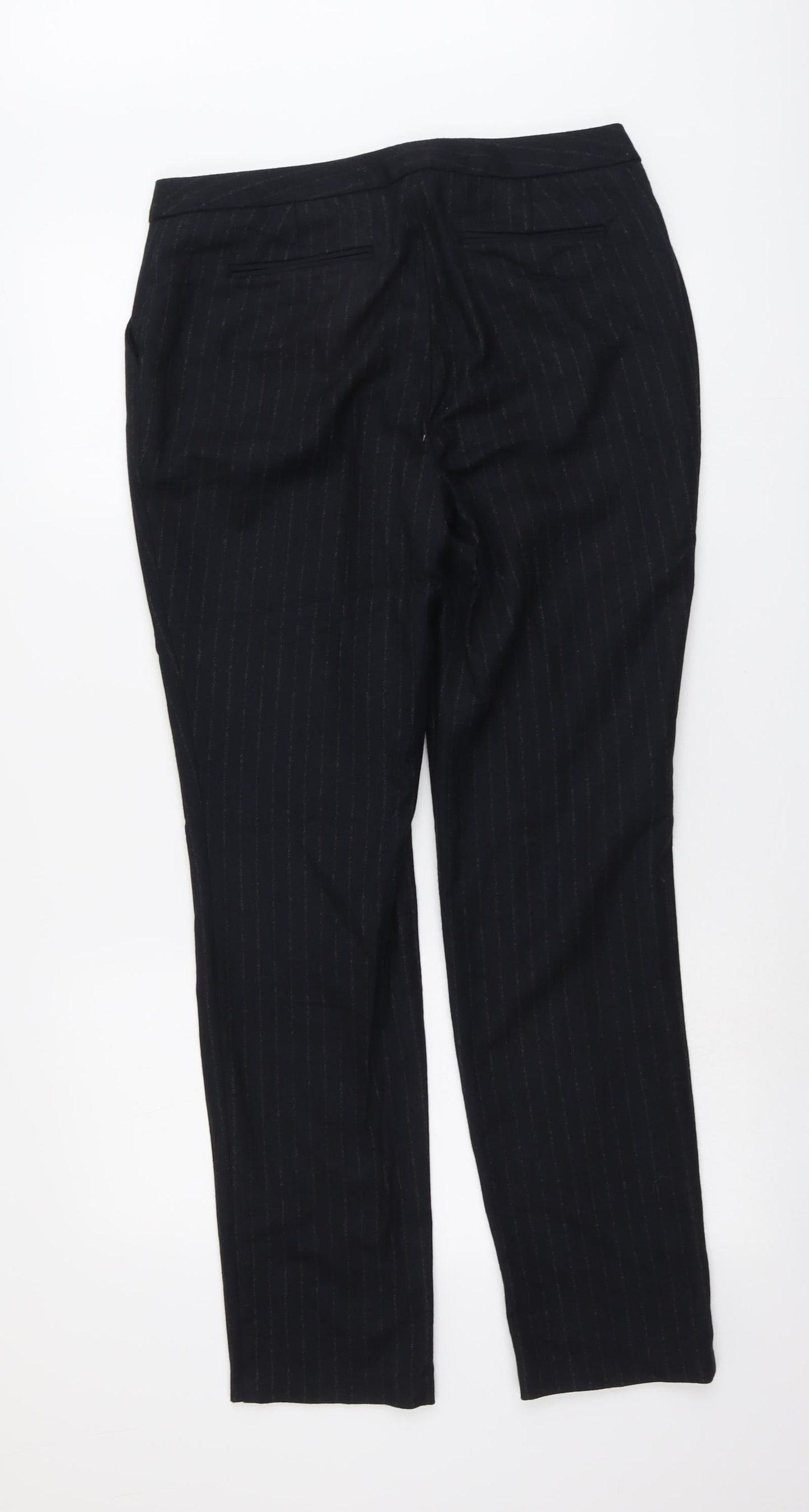 Womens UK Size 12 Marks and Spencer Regular Fit  Blue Trousers
