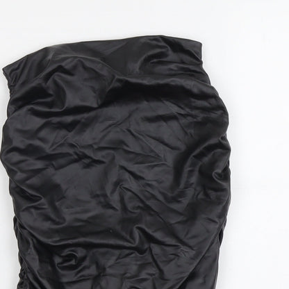 PARISIAN SIGNATURE Womens Black Polyester Bandage Skirt Size 8 Zip