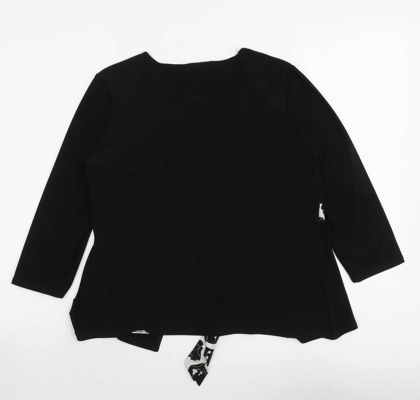 Womens UK Size M Saloos Black Basic Blouse