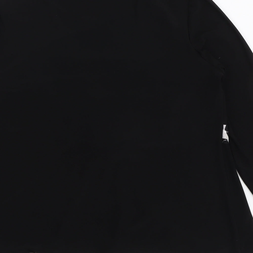 Womens UK Size M Saloos Black Basic Blouse