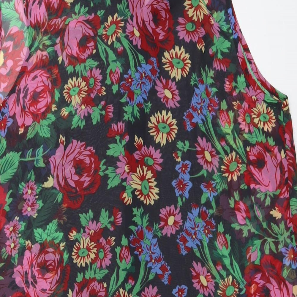Womens UK Size 12 Dorothy Perkins Multicoloured Basic Button-Up