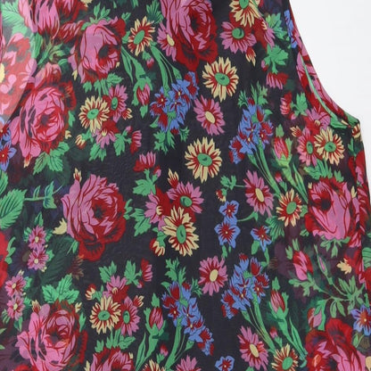 Womens UK Size 12 Dorothy Perkins Multicoloured Basic Button-Up