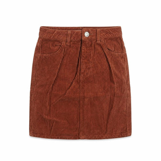 BDG Womens Brown Cotton A-Line Skirt Size XS Zip