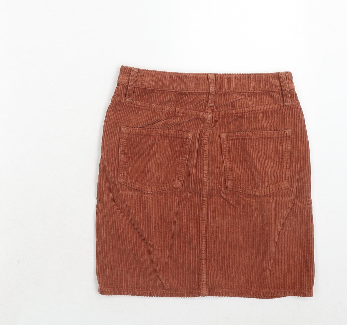 BDG Womens Brown Cotton A-Line Skirt Size XS Zip