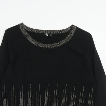 Womens UK Size 12 Intuition Black Pullover Jumper