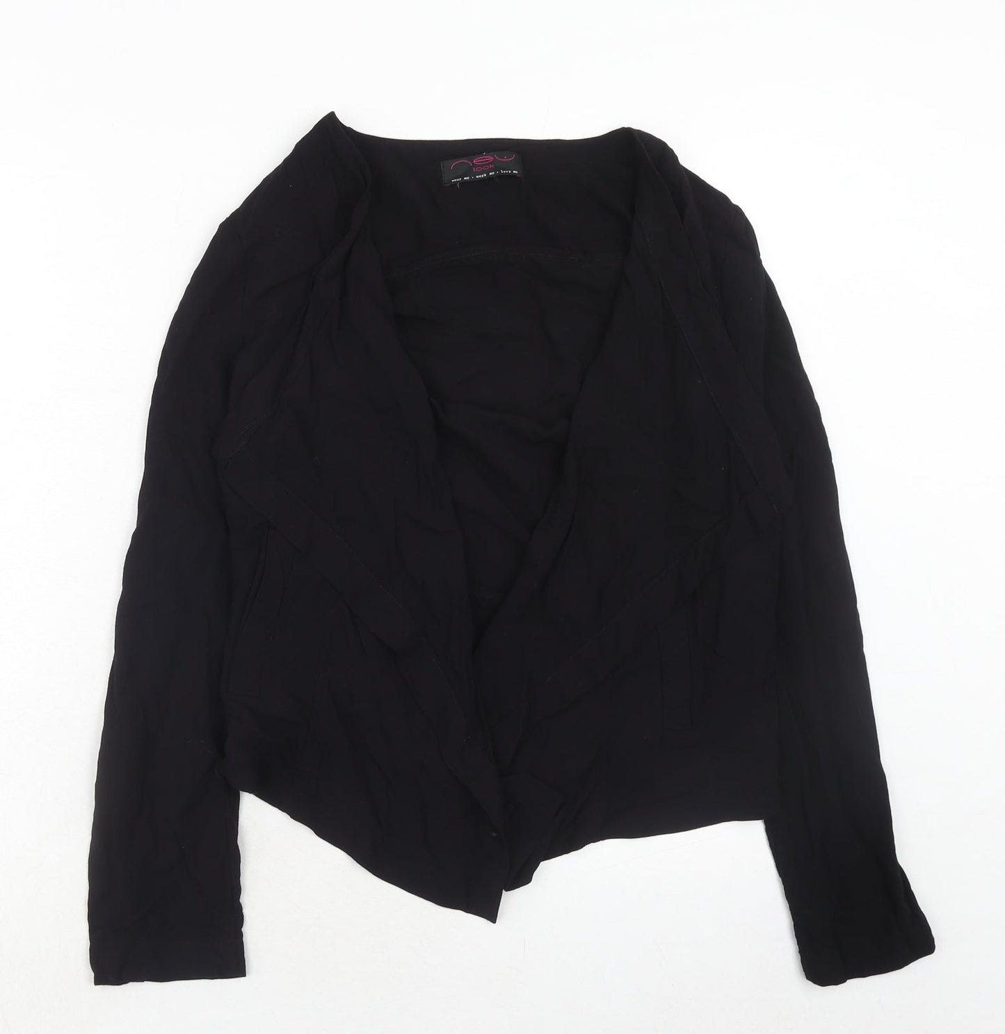 Womens UK Size 14 New Look Black Basic Blouse