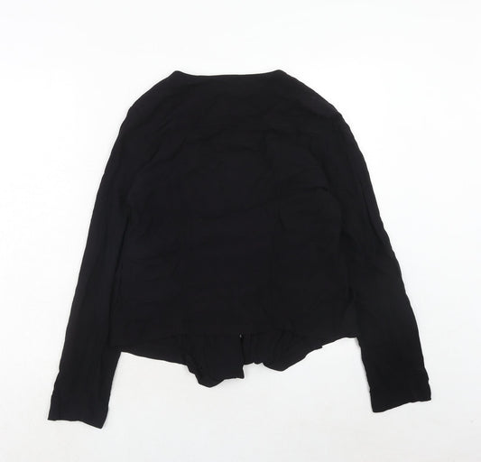 Womens UK Size 14 New Look Black Basic Blouse