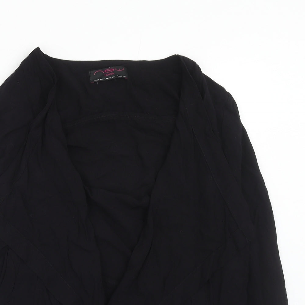Womens UK Size 14 New Look Black Basic Blouse