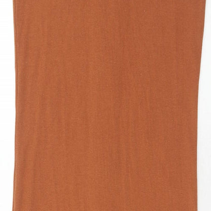 FOREVER 21 Womens Brown Polyester Tank Dress Size XL V-Neck Pullover