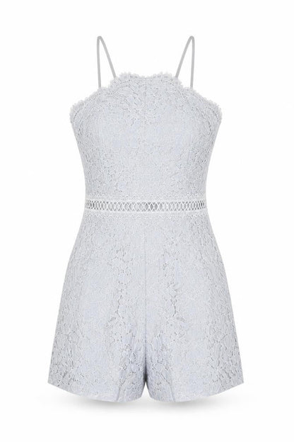 By The Way Womens Blue Polyester Playsuit One-Piece Size S Zip