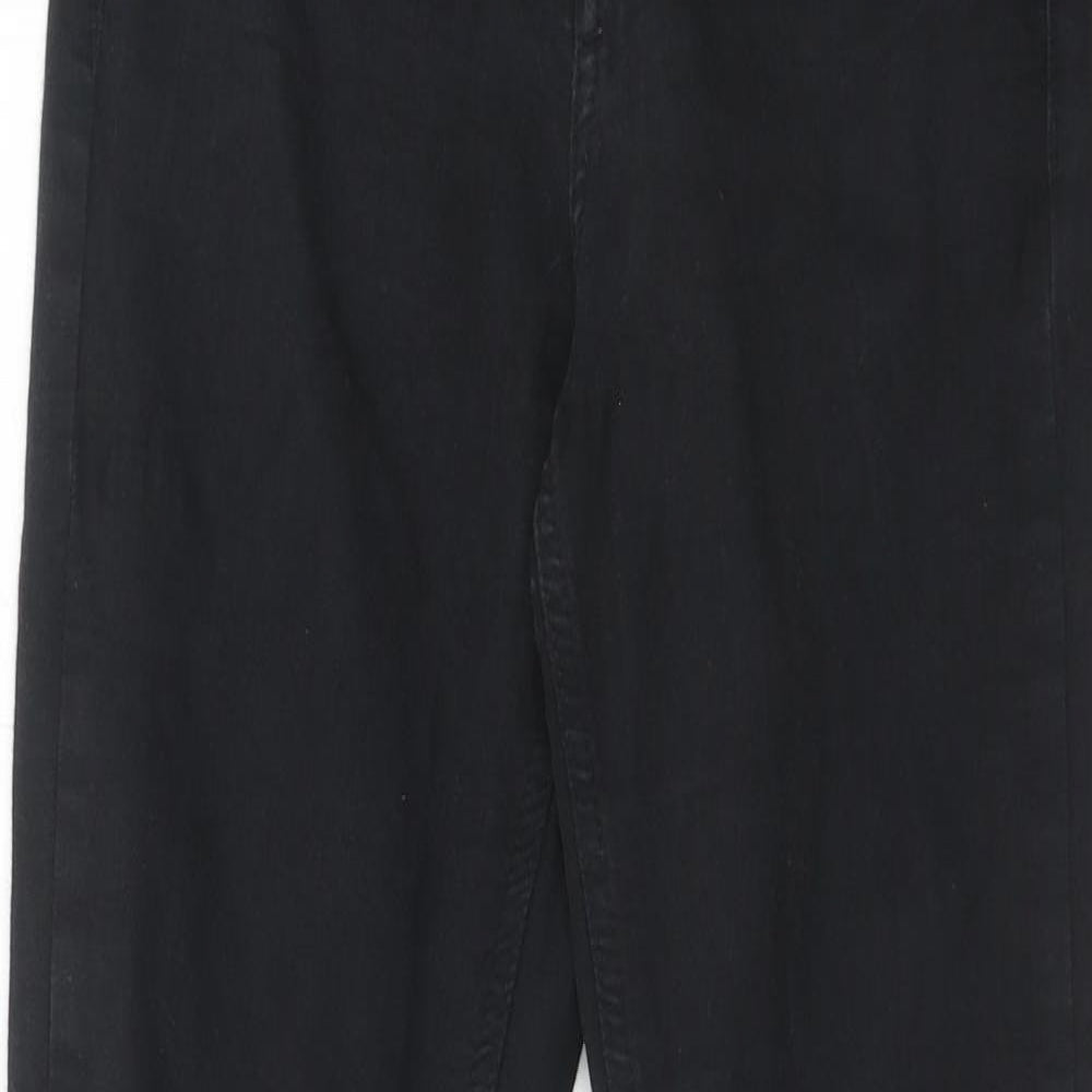 Topshop Womens Black Cotton Skinny Jeans Size 26 in L32 in Regular Zip