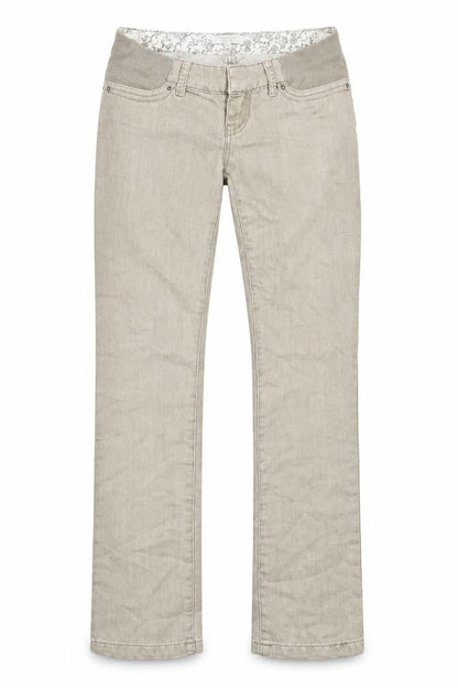 Womens UK Size 6 mamas & papas Regular Fit Straight Beige Jeans