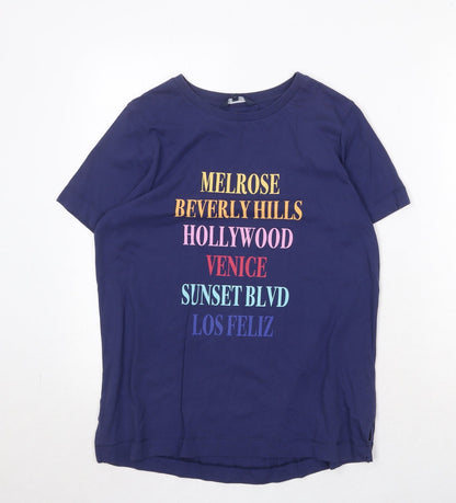 Womens UK Size 14 NEXT Blue Basic T-Shirt