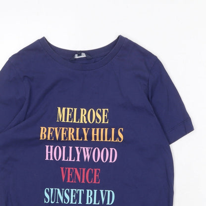 Womens UK Size 14 NEXT Blue Basic T-Shirt