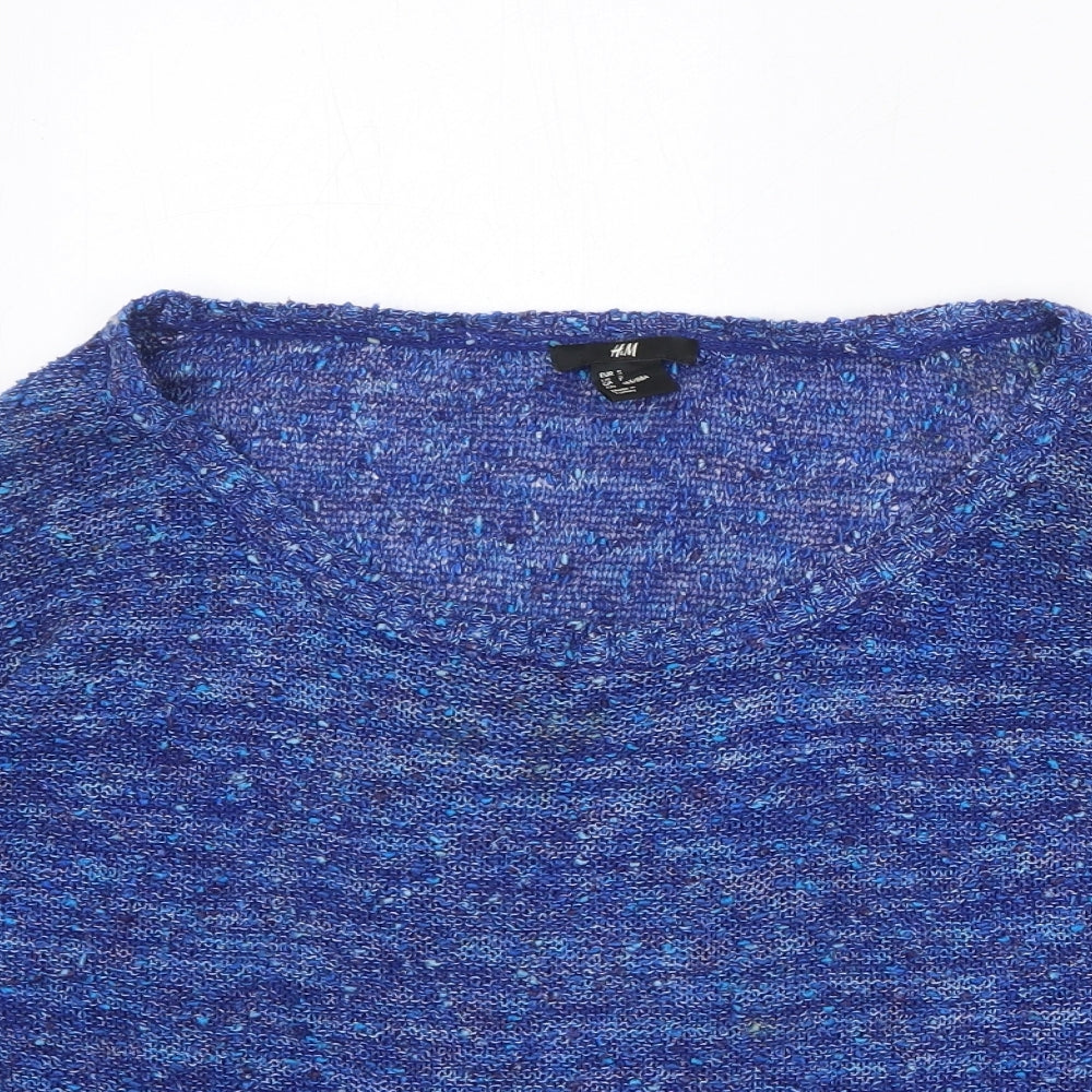 Womens UK Size S H&M Blue Pullover Jumper